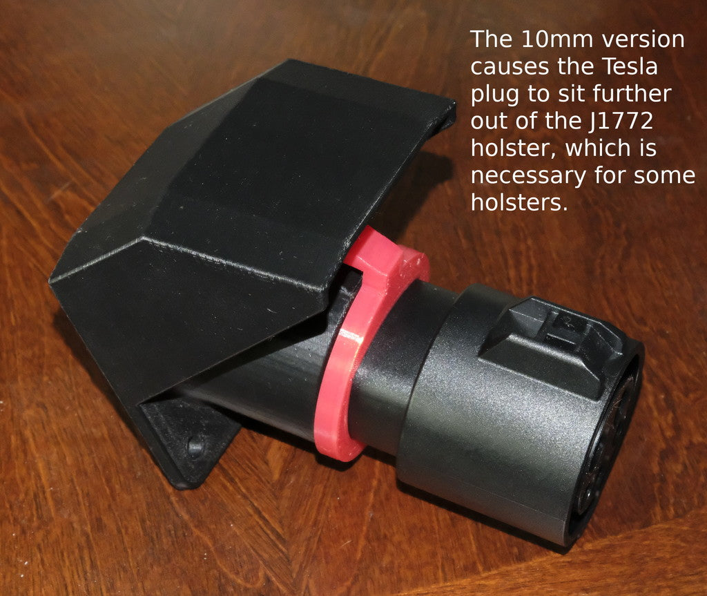J1772 för Tesla laddare adapter för montering i hölster