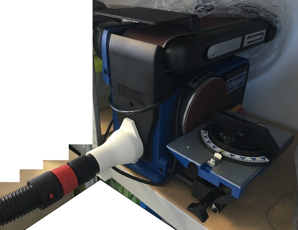BOSCH GAS-serien dammsugaradapter (36 till 58 mm) för Scheppach Bandschleifer