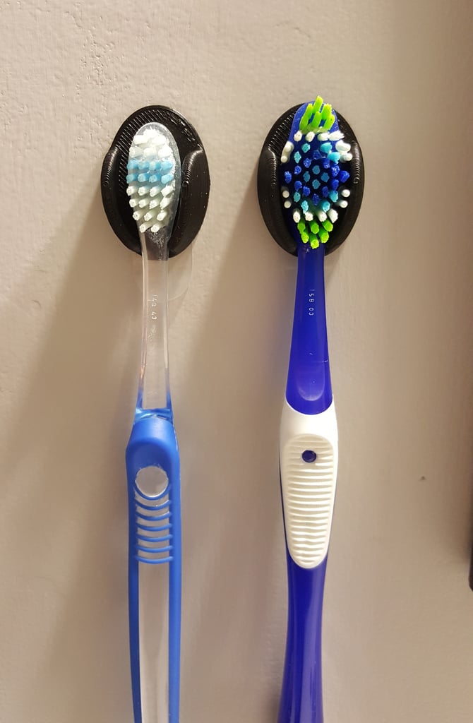 Elegant tandborsthållare för badrum
