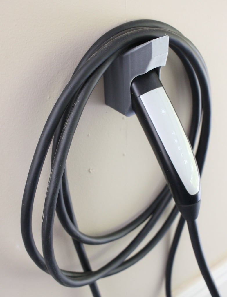 Tesla väggladdare Plugghållare med kabelkrok