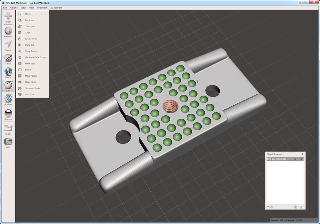 Adapter för stativfäste för EinScan-S 3D-skanner