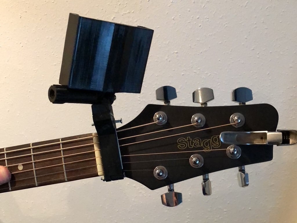 Telefonhållare med gitarrhals