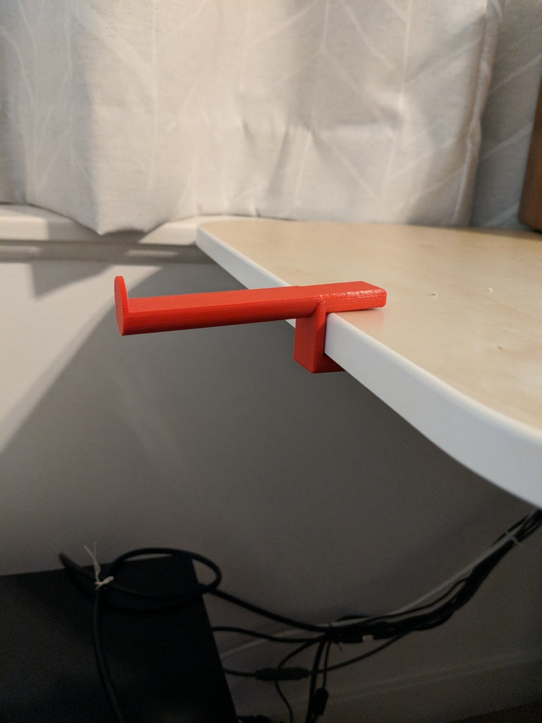 Hörlurshållare för IKEA Bekant skrivbord