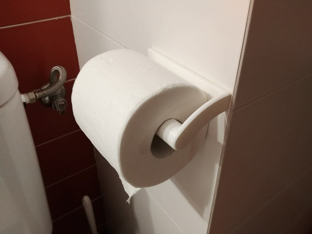 Toalettpappershållare med förstärkning för badrum