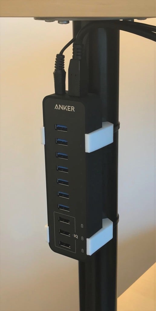 Anker USB Hub Monteringsfäste för IKEA ADILS Bordsben