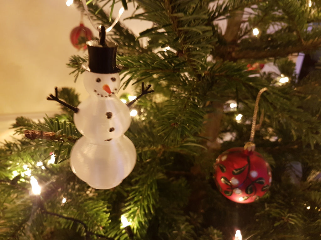 Vase Mode Snowman, Christmas Bauble Edition