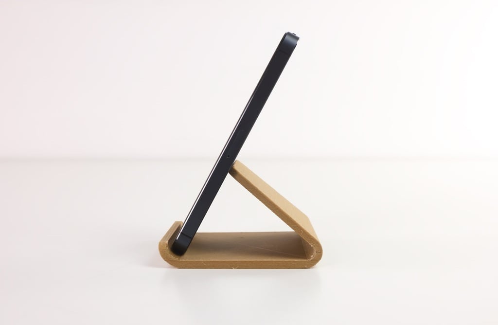 Universal telefonhållare för skrivbord i bambufyllning