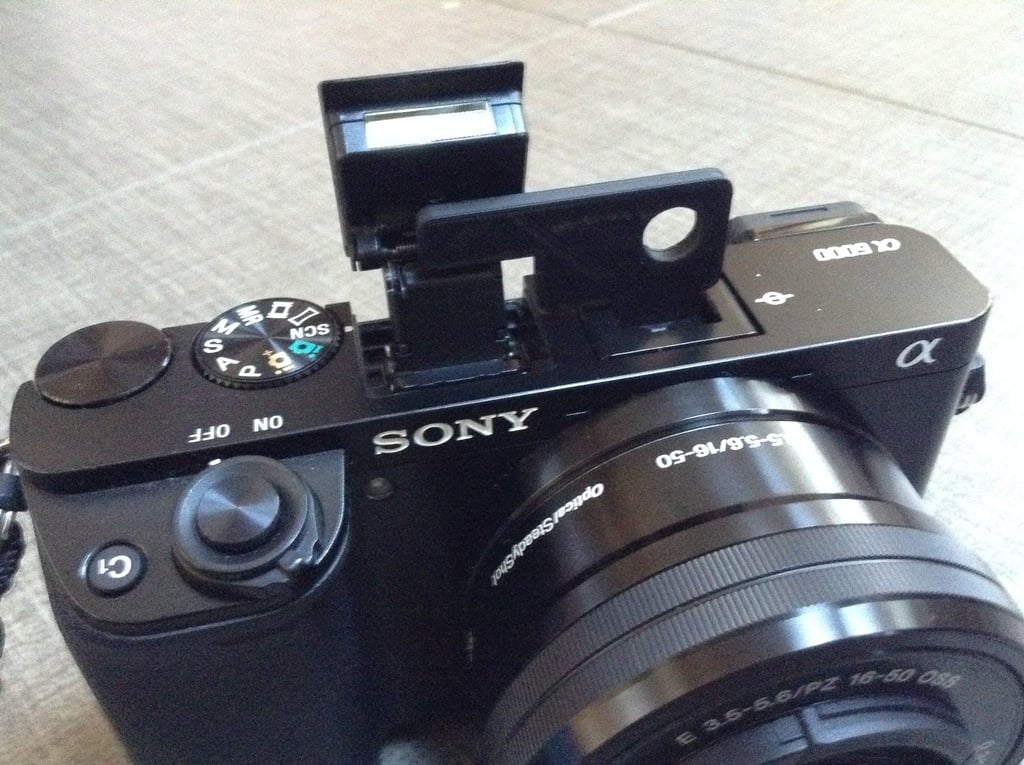 Bounce Flash-hållare för Sony A6000 kamera