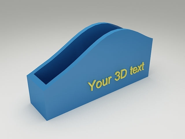 Design av anpassad textservetthållare 2