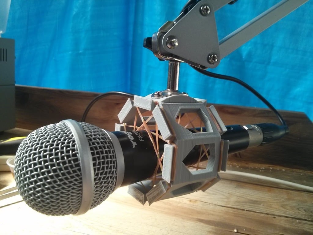 Mikrofonstötfäste för Ikea tertiallampa