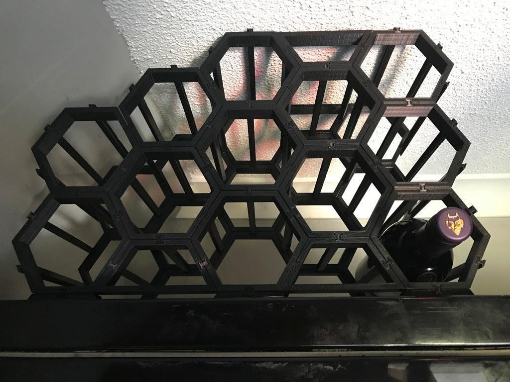 Half Hexagon Parts for Modular Wine Rack från Vanson