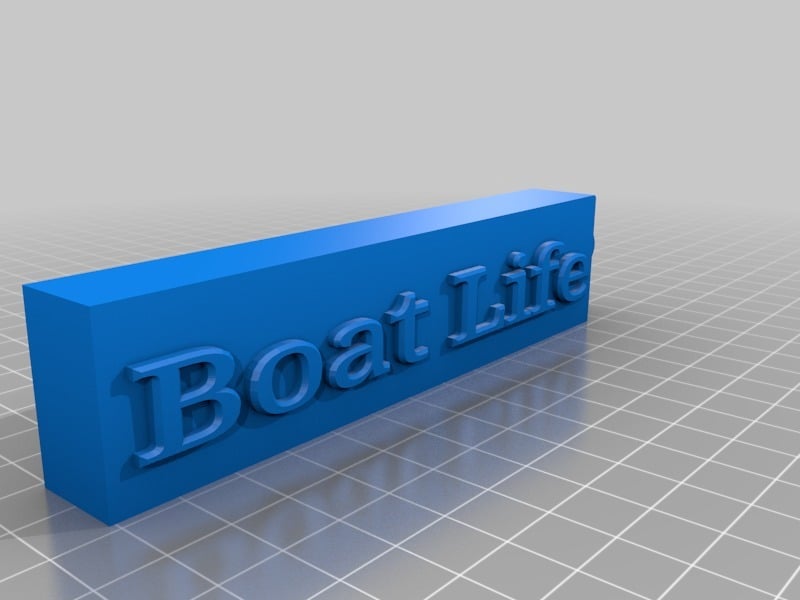 Flytande "Boat Life" nyckelring för båtliv och vattensporter