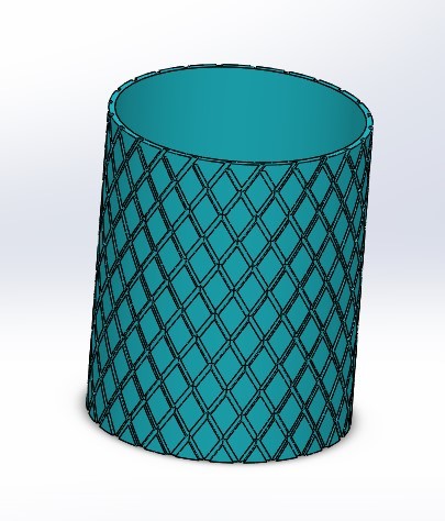 Multifunktionell 82x102 mm pennfodral/vas/organisator med spiralgravering