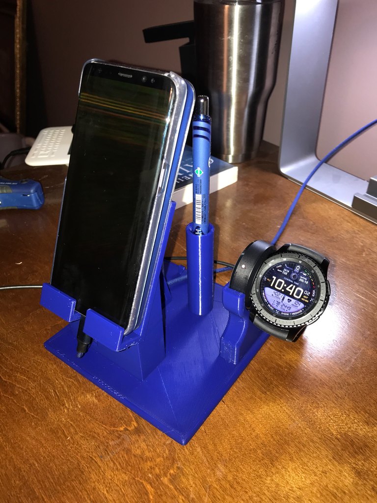 Galaxy S8 Stand med Samsung S3 Watch Laddare Hållare
