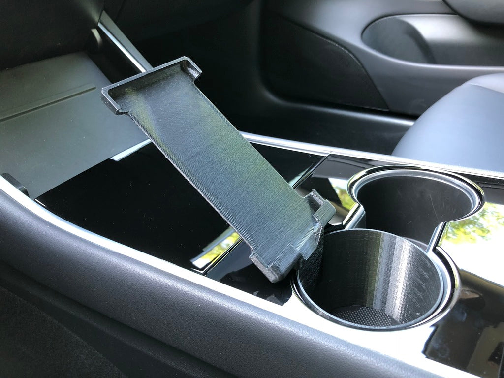 Anpassningsbar Tesla Model 3 mugghållare mobilhållare för iPhone X
