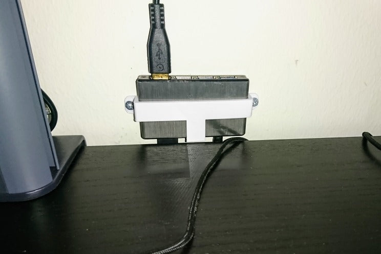 Väggfäste för Icybox IB-AC610 4-ports USB-hubb