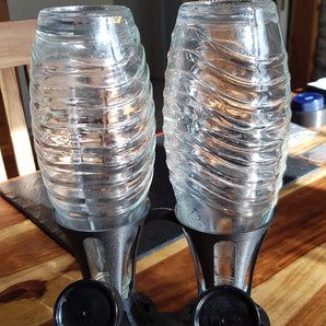 Dubbelt flaskställ Sodastream Crystal