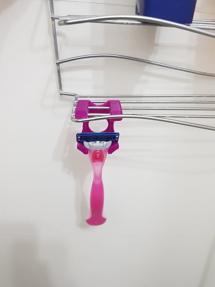 Gillette rakhyvelhållare för duscharrangören