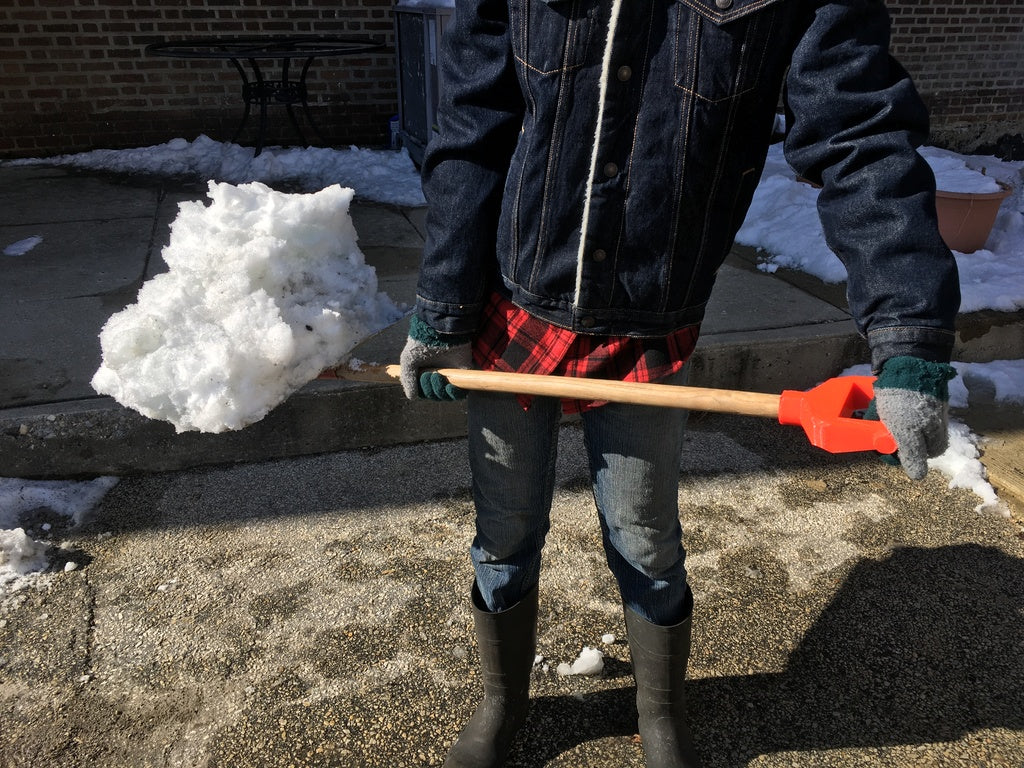 Ersättningssnöskyffel med hög hållbarhet för 29 mm trähandtagsremix med 30 % plastbesparing och bättre tillförlitlighet