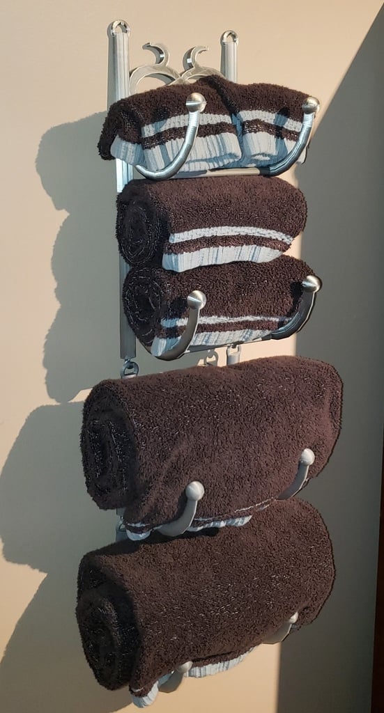 Sammankopplad handdukshängare för badrum