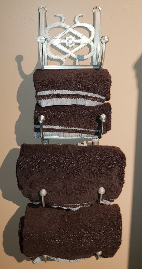 Sammankopplad handdukshängare för badrum