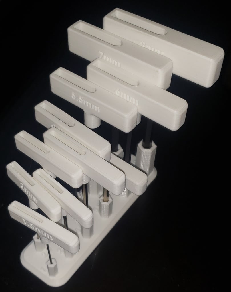Sexkantshandtag "Snap-Lock" insexnyckelset med modulära hållare 1,3 mm till 10,0 mm