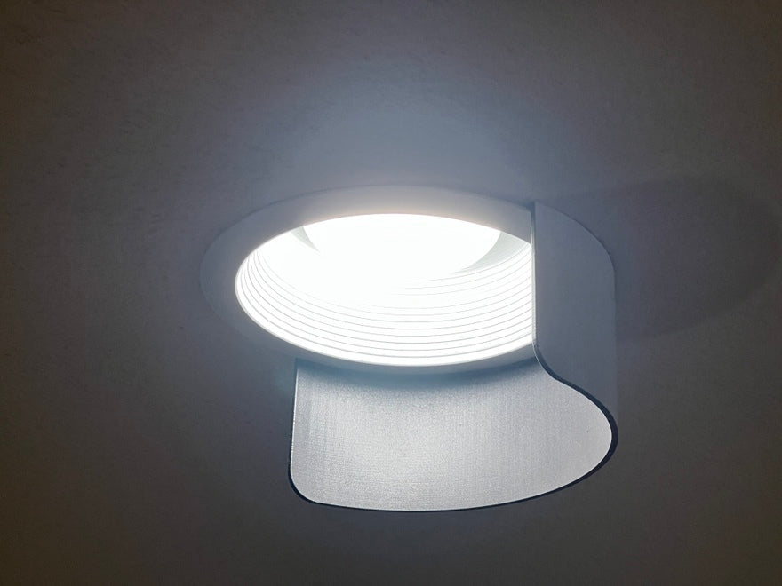 Infälld Can Light Glare Shield för projektorskärmar och OLED-skärmar
