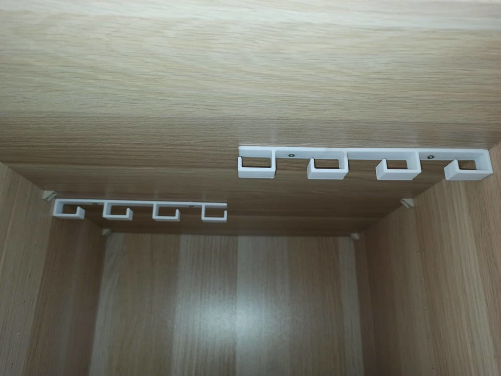Vägghållare för 4 kapsyler till IKEA skåp