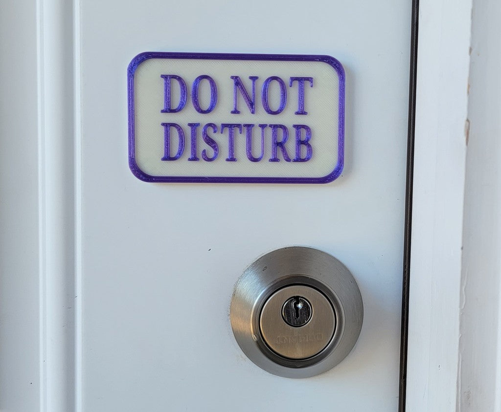 Magnetisk "Stör ej" skylt för dörrar