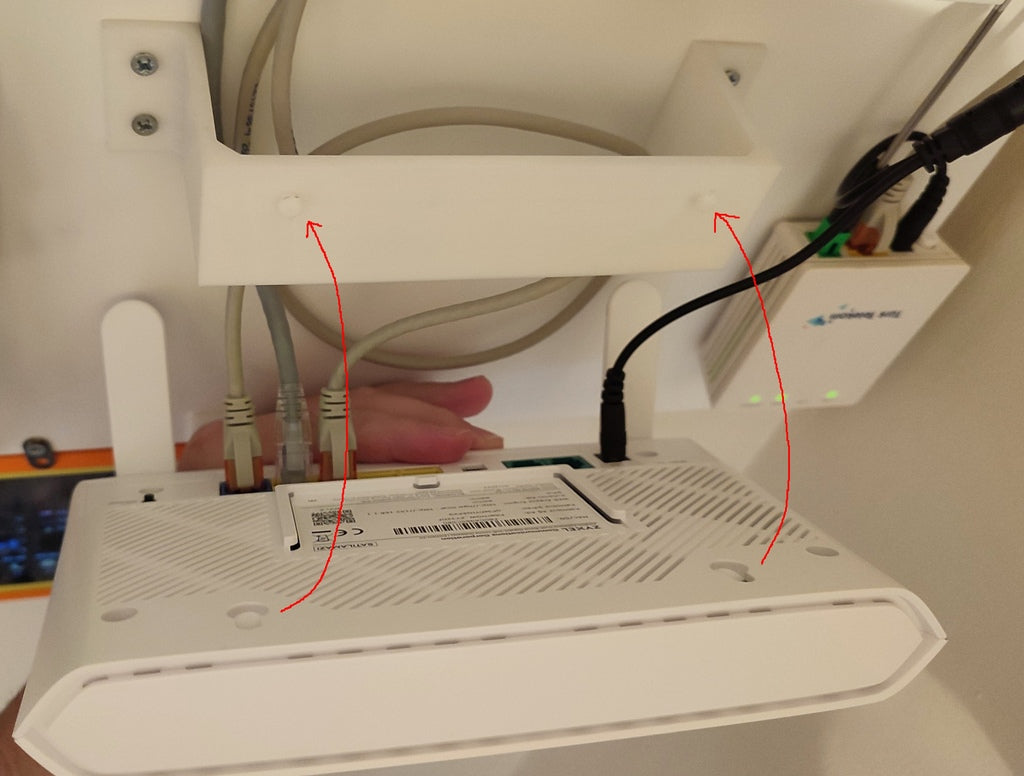 Väggmonteringsadapter för Zyxel EX3301 modem/router