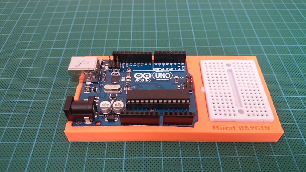 Arduino Uno och Mini Breadboard Stativ