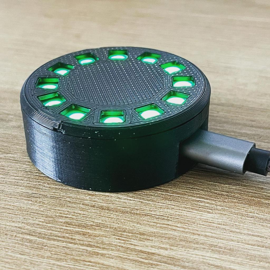 12-LED Ring Light Box med plats för mikrokontroller