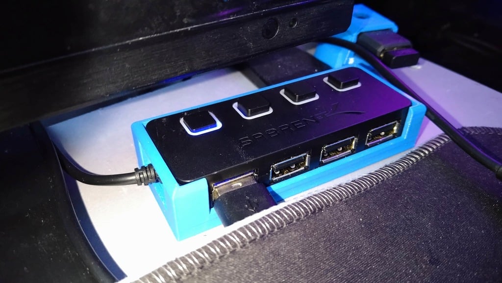 Sabrent USB Hub-hållare designad i Fusion 360