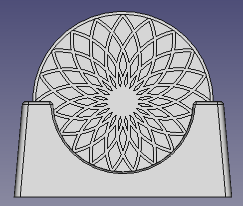 Mandala glasunderlägg set med stativ