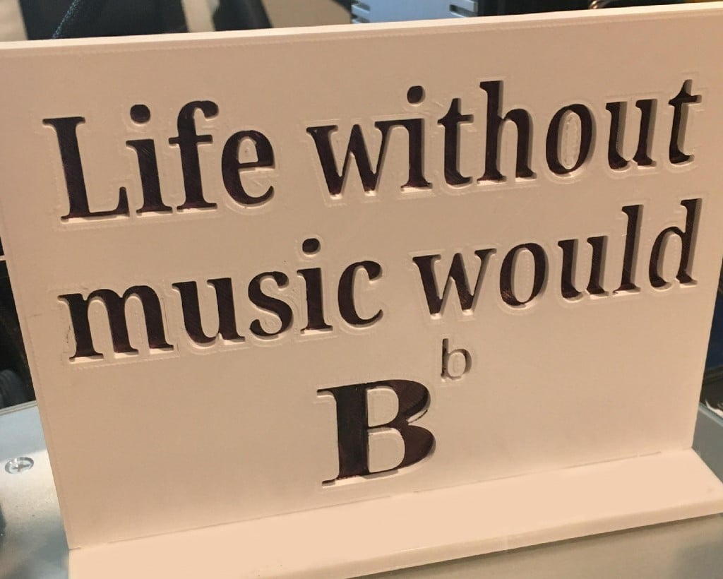 "Livet utan musik" står
