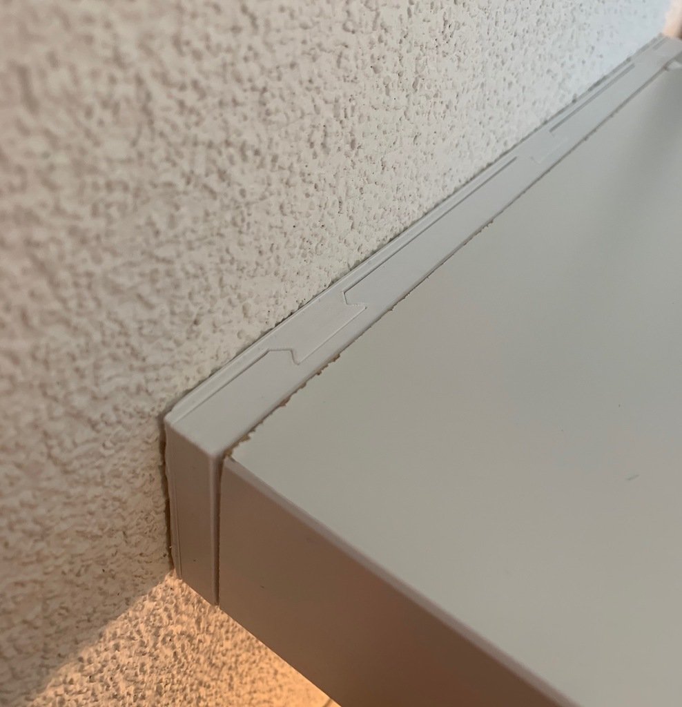 Förbättrad väggmontering för IKEA Lack hylla