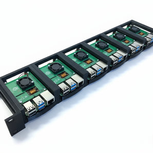 Raspberry Pi 4 1U 19-tums serverracksats