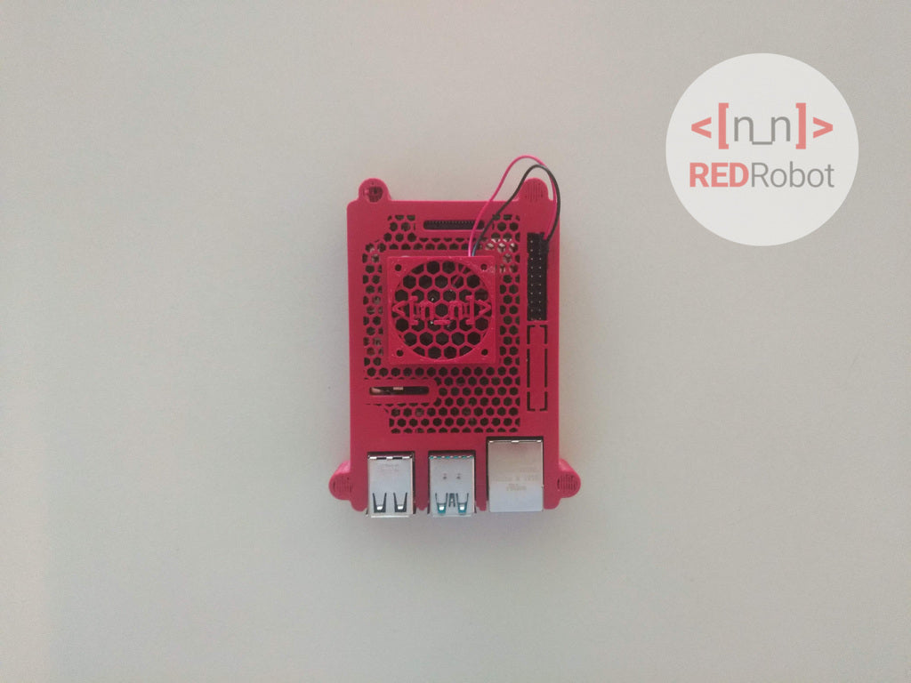 REDRobot Slim Case med kylare för Raspberry Pi 4
