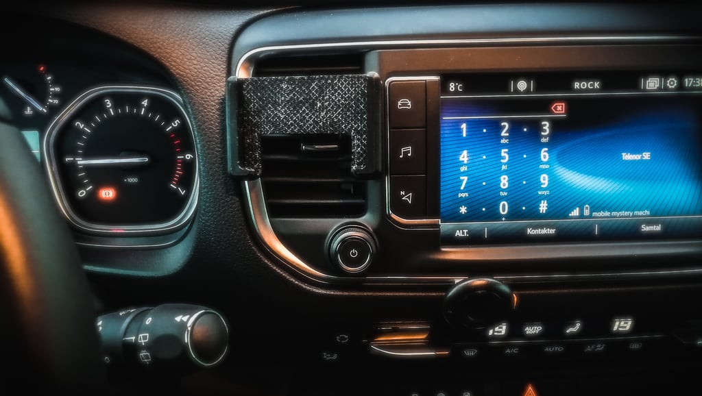 Mindre enkel biltelefonhållare för Toyota Proace &amp; Proace Verso