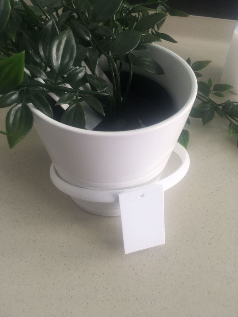 Vägghängd växtkrukhållare till IKEA "Muskot" 12cm