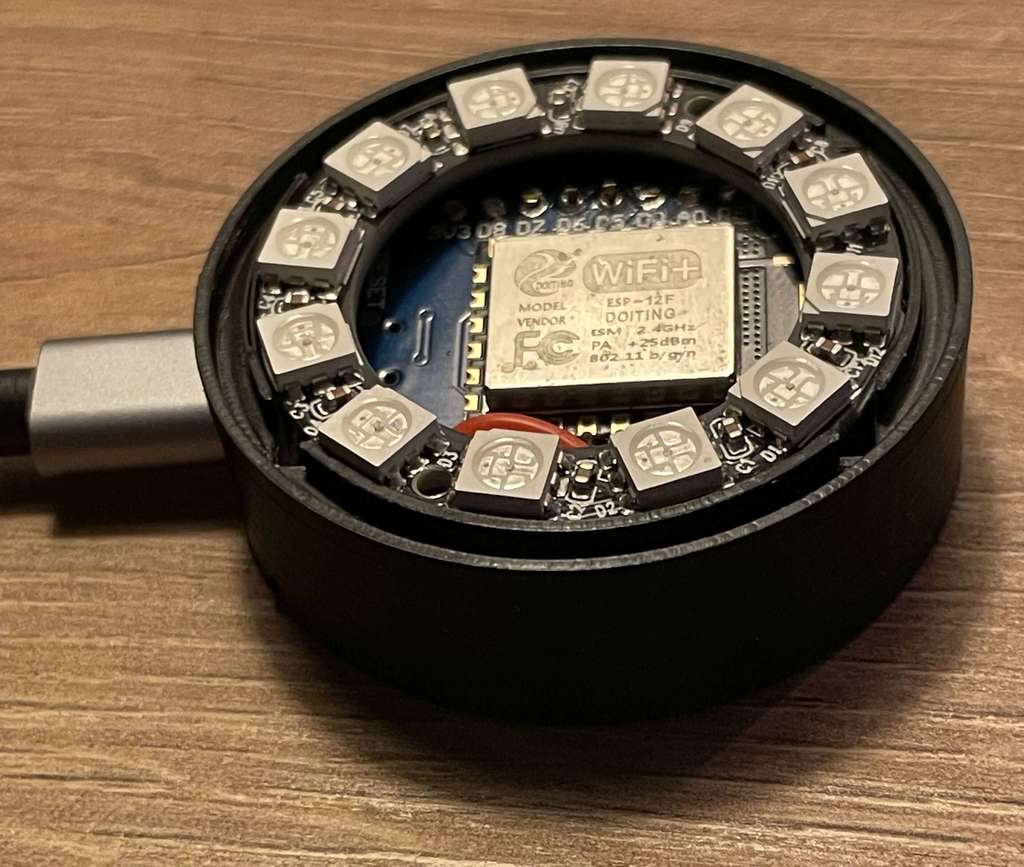 12-LED Ring Light Box med plats för mikrokontroller