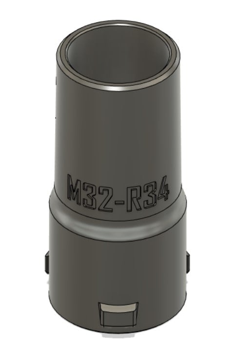 osVAC M32-R34 Adapter för Miele och Bosch Home Professionella dammsugartillbehör