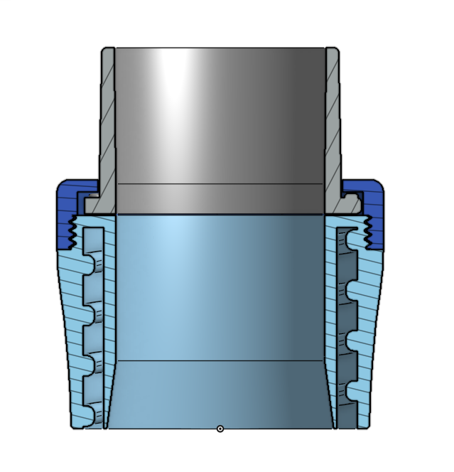 Svängbar dammsugarslangkoppling för 35 mm och 40 mm slangar
