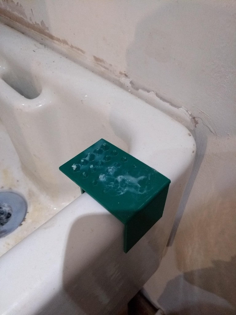 Tvålhållare för diskbänkens kant