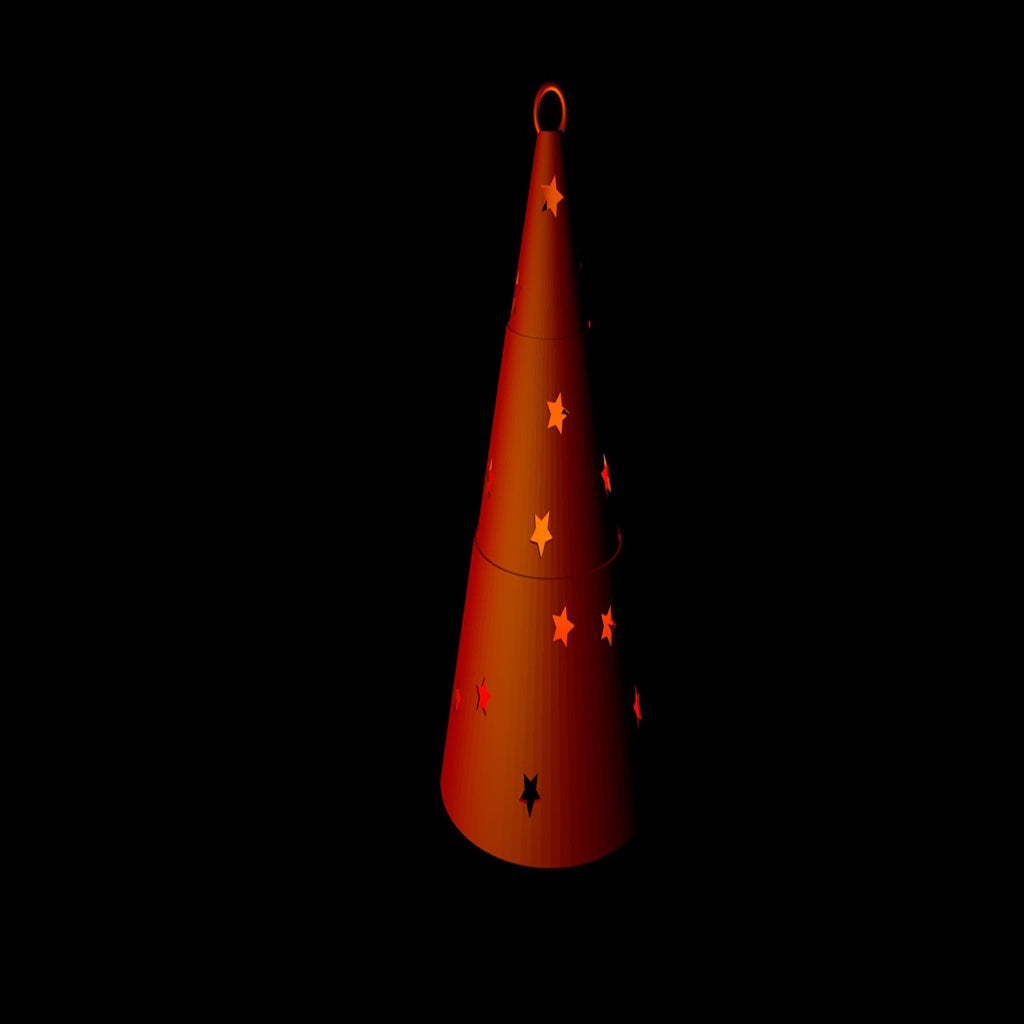 Teleskopisk julgransdekoration från Momento 3D