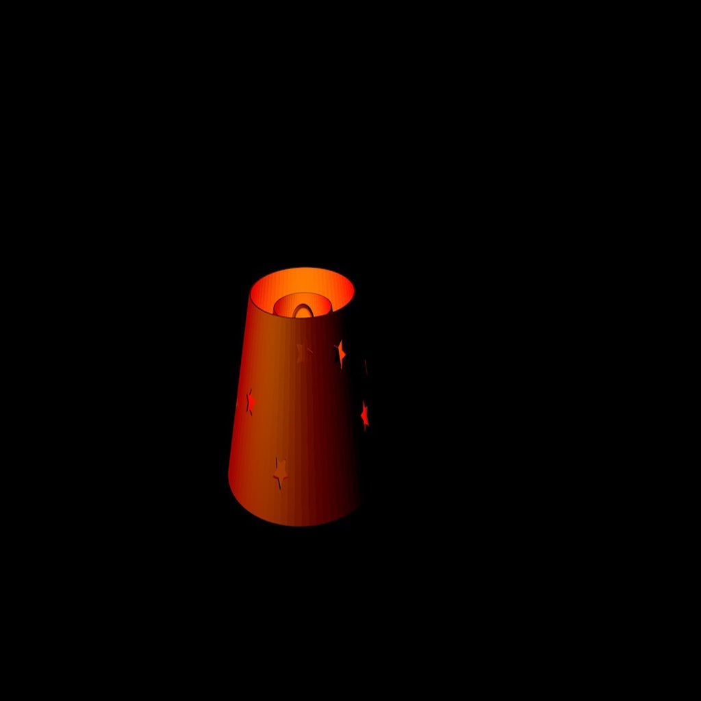 Teleskopisk julgransdekoration från Momento 3D