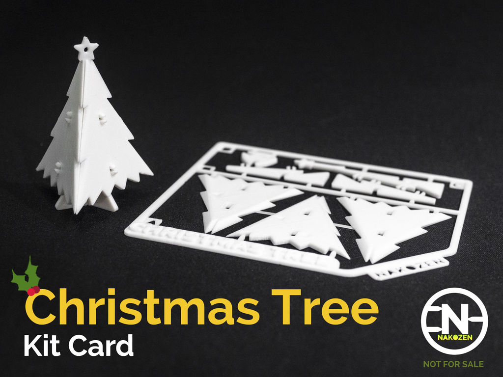Miniatyr julgran Kit Kort för upphängning