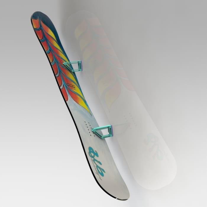 Enkel väggmonterad snowboardhållare