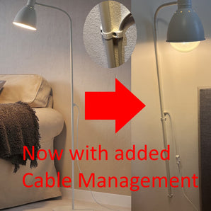 IKEA Lersta lampväggfäste med kabelhållare (3 delar)