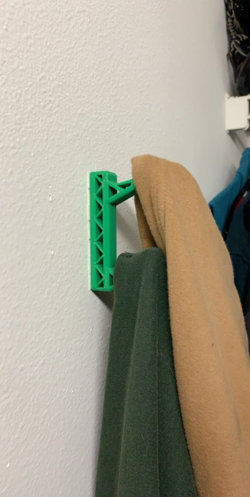 Dubbel väggkrok för kappor, handdukar och jackor